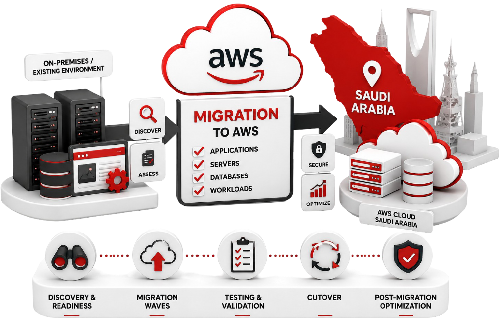 AWS cloud migration and modernization services in Saudi Arabia