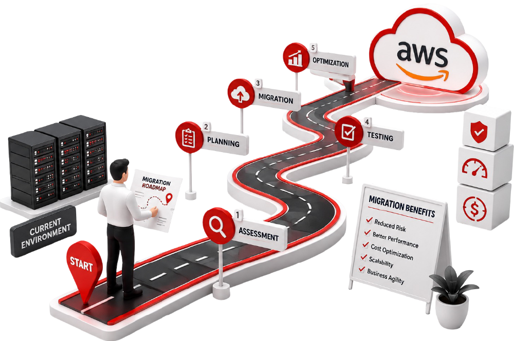 AWS migration strategy and architecture planning in Saudi Arabia