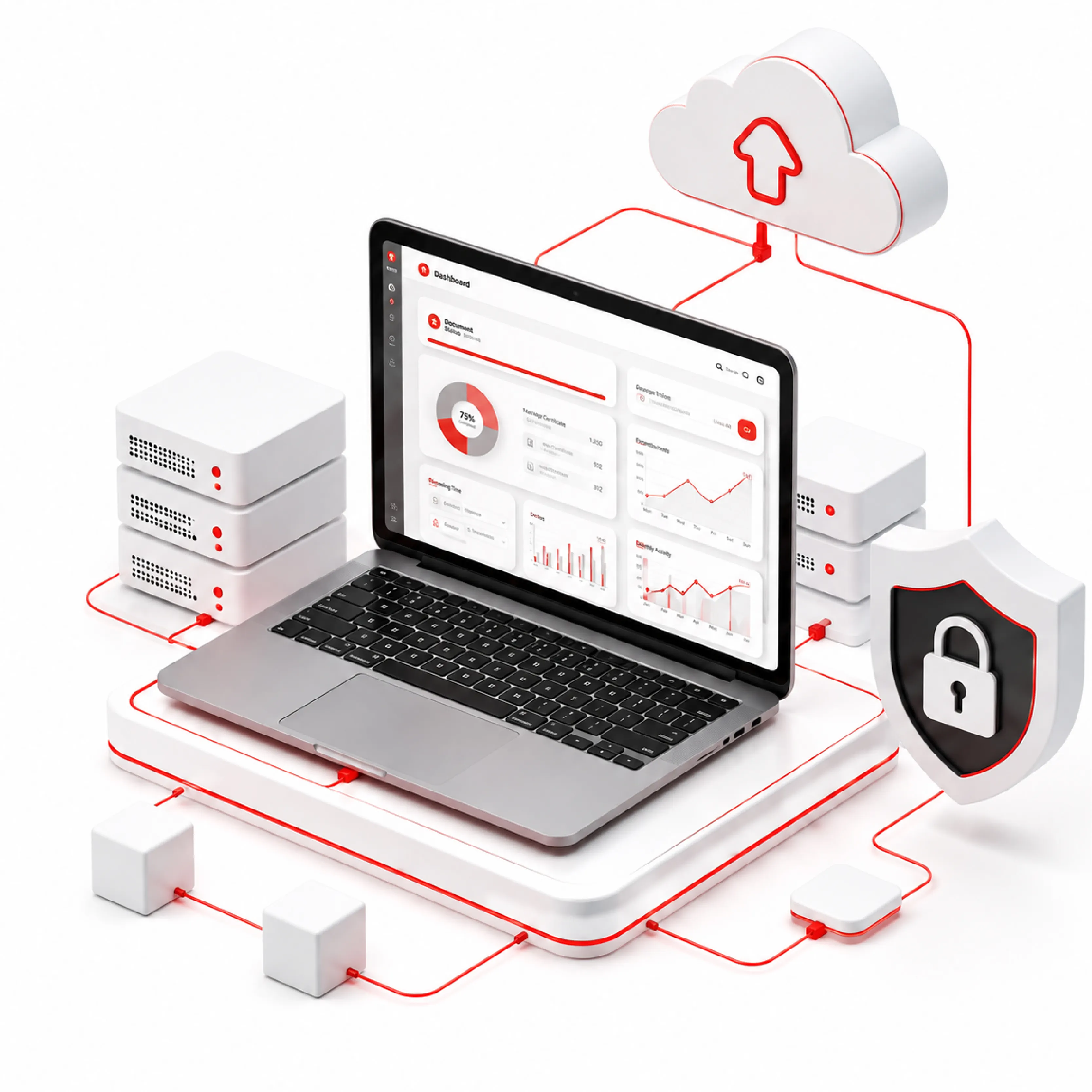 IT Consulting Isometric Graphic