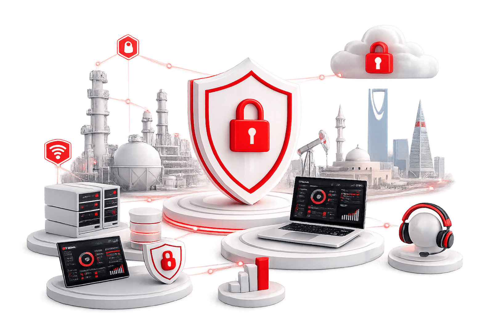 Managed IT support monitoring and service management in Saudi Arabia