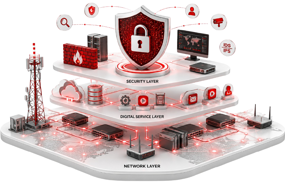Security Across Network and Digital Service Layers